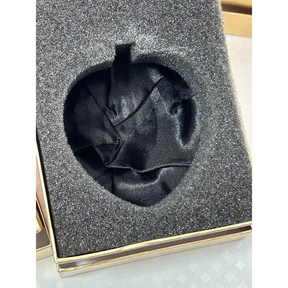 Set 5 Handblown Spun Iridescent Glass Heart Ornament w Ribbon Bows 3" Holiday - Picture 8 of 10